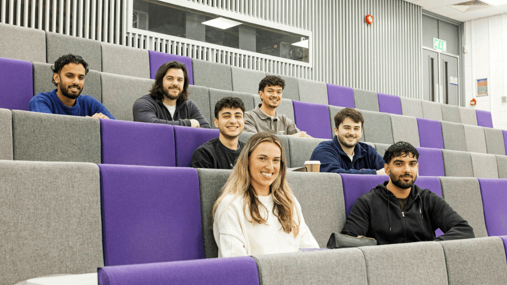 students sitting in lecture theatre